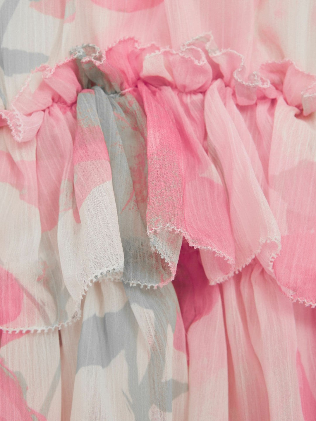 4-9 yrs Printed Tiered Dress in Pink Print Children & Baby | Reiss