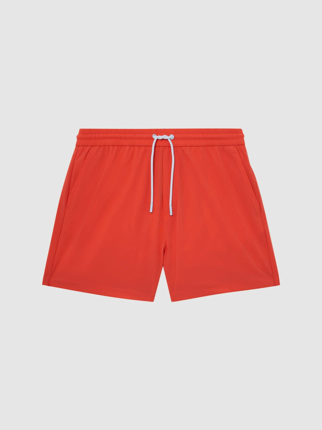 Plain Drawstring Swim Shorts in Bright Orange Men | Reiss
