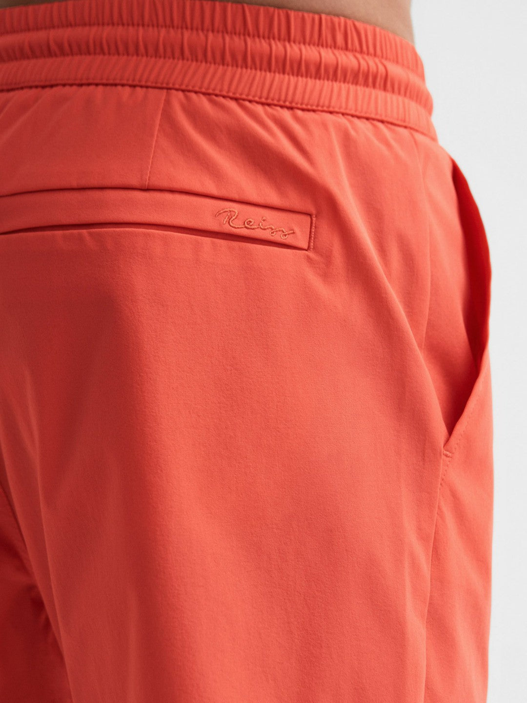 Plain Drawstring Swim Shorts in Bright Orange Men | Reiss