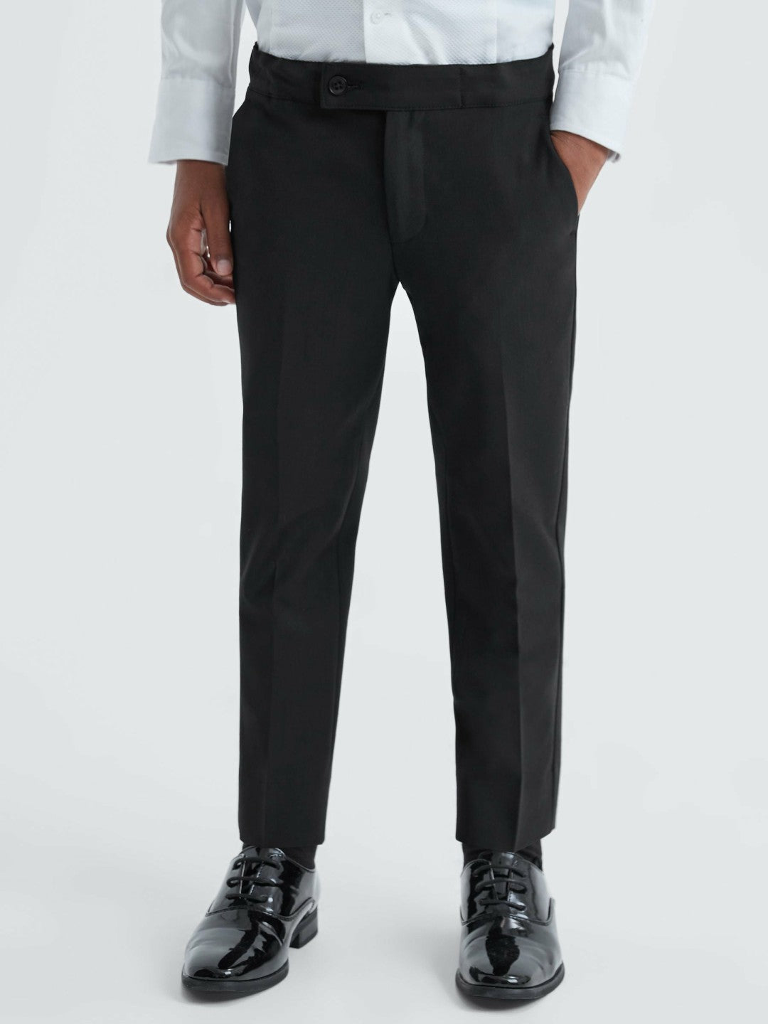 3-9 yrs Tuxedo Satin Stripe Trousers in Black Children & Baby | Reiss