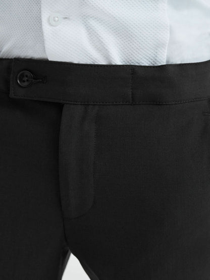 3-9 yrs Tuxedo Satin Stripe Trousers in Black Children & Baby | Reiss