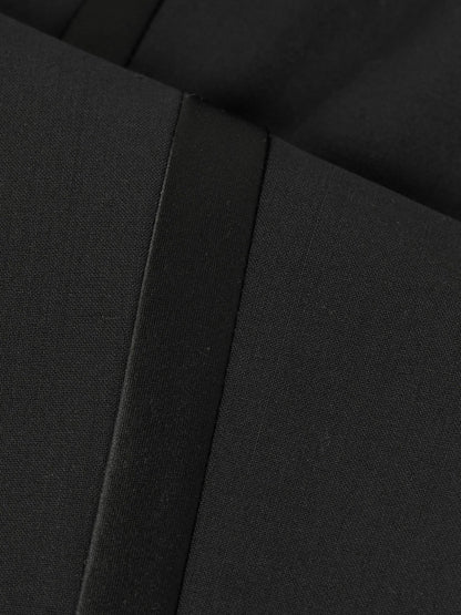 3-9 yrs Tuxedo Satin Stripe Trousers in Black Children & Baby | Reiss