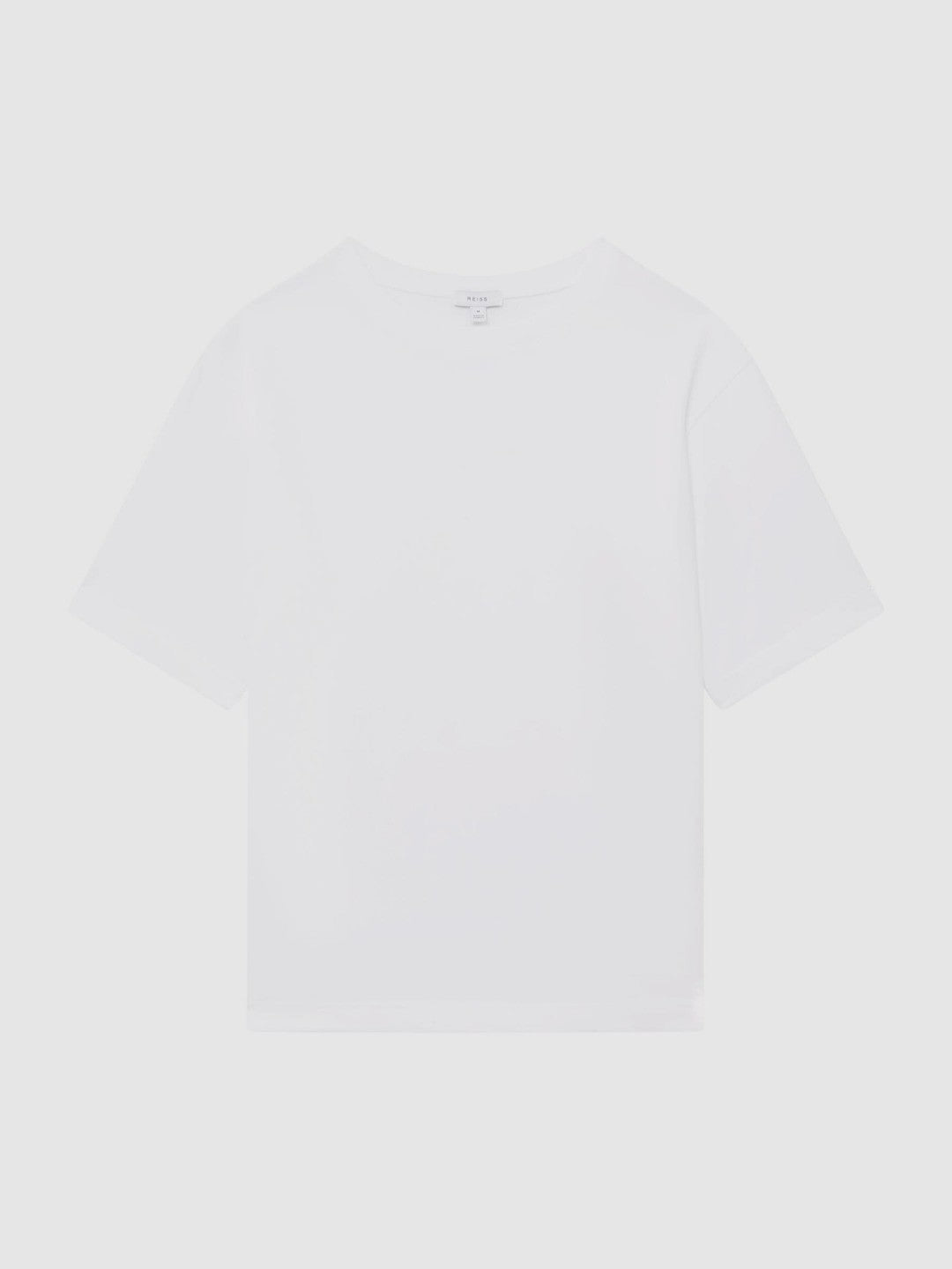 Oversized Garment Dye T-Shirt in White Men | Reiss