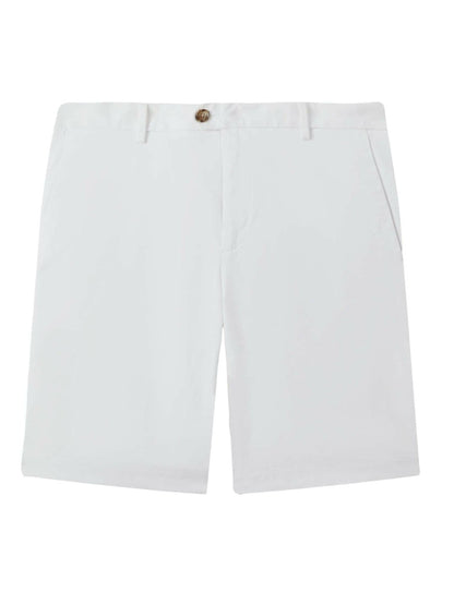Cotton Chino Shorts with Stretch in White Men | Reiss