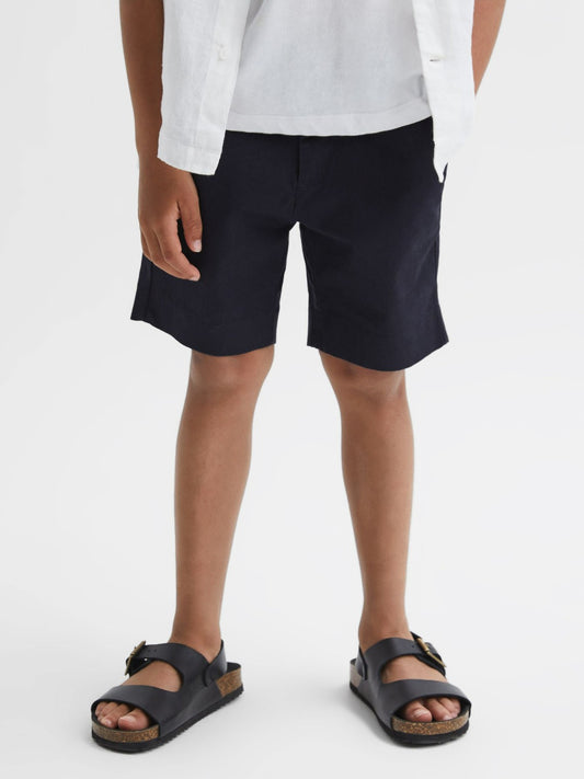 9-13 yrs Casual Chino Shorts in Navy Children & Baby | Reiss