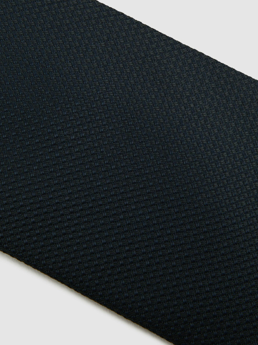 Textured Silk Blend Tie in Navy Men | Reiss