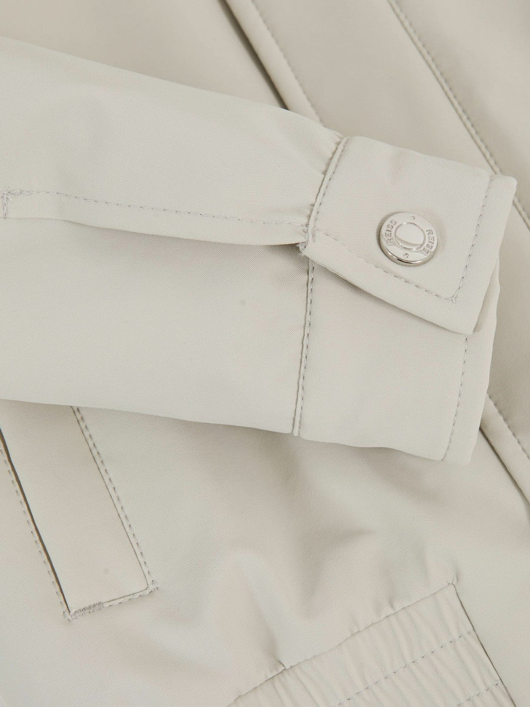 Zip-Through Harrington Jacket in Stone Children & Baby | Reiss