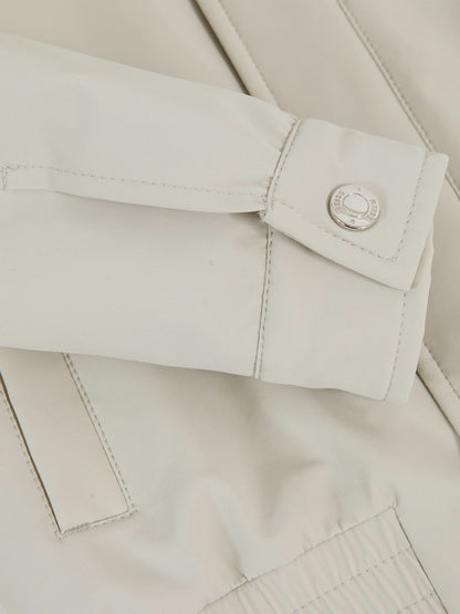 13-14 yrs Zip Through Harrington Jacket in Natural Children & Baby | Reiss