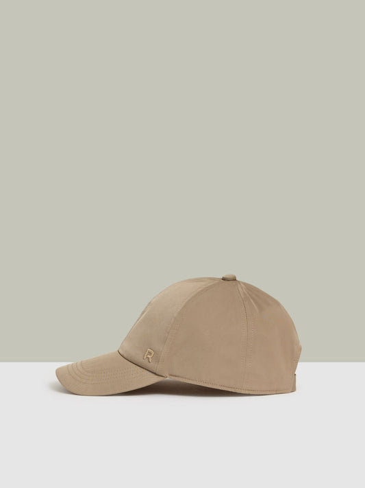 Logo-Embroidered Baseball Cap in Taupe Women | Reiss