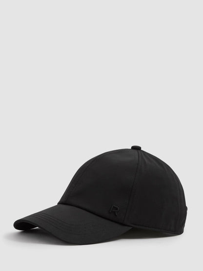Logo-Embroidered Baseball Cap in Black Women | Reiss