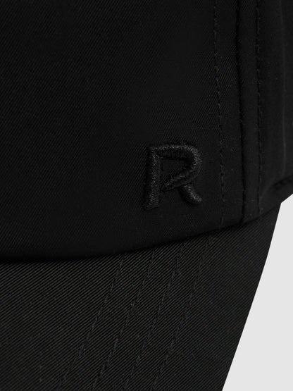 Logo-Embroidered Baseball Cap in Black Women | Reiss