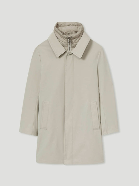 13-14 yrs Gabardine Coat with Removable Gilet in Stone Children & Baby | Reiss