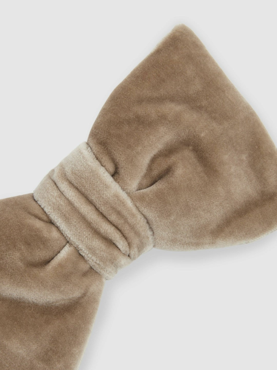 Velvet Bow Tie in Taupe Brown Men | Reiss