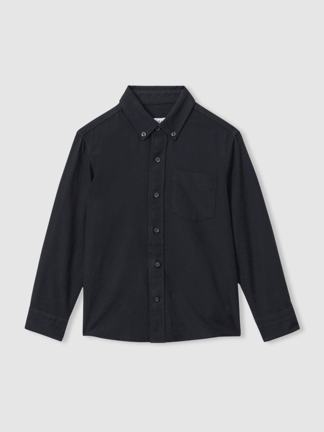 3-9 yrs Button Down Oxford Shirt in Navy Children & Baby | Reiss