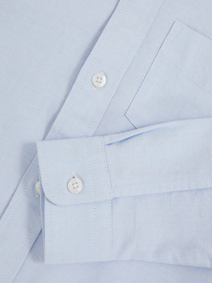9-13 yrs Button Down Oxford Shirt in Soft Blue Children & Baby | Reiss