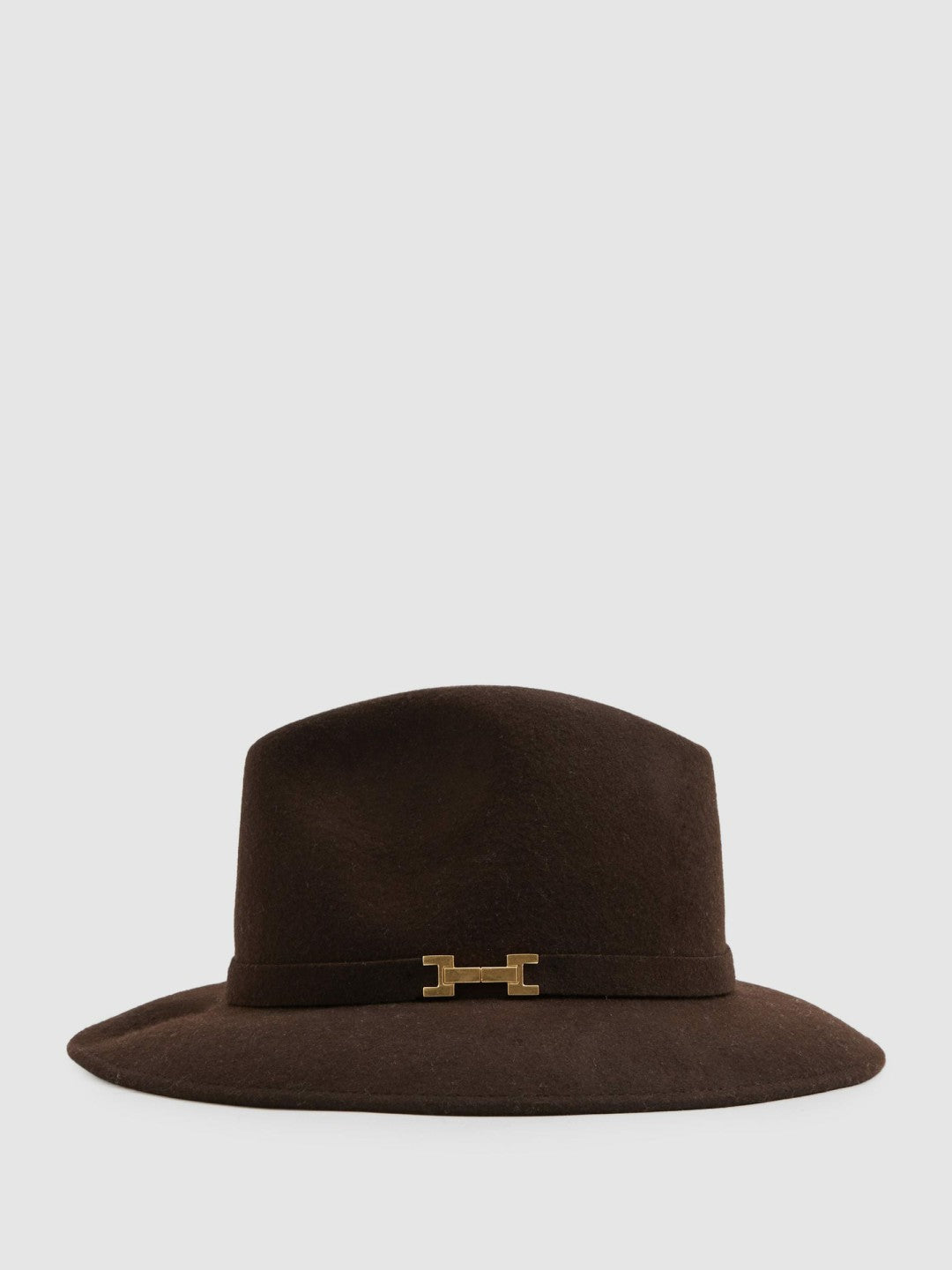 Wool Fedora in Chocolate Women | Reiss