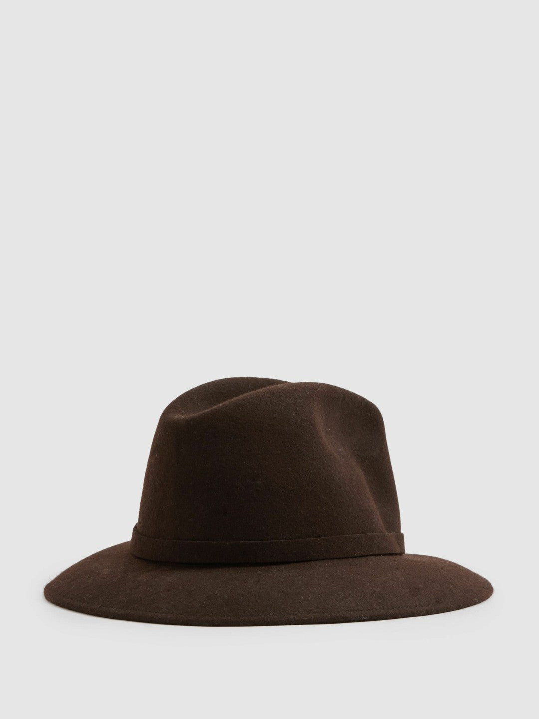 Wool Fedora in Chocolate Women | Reiss