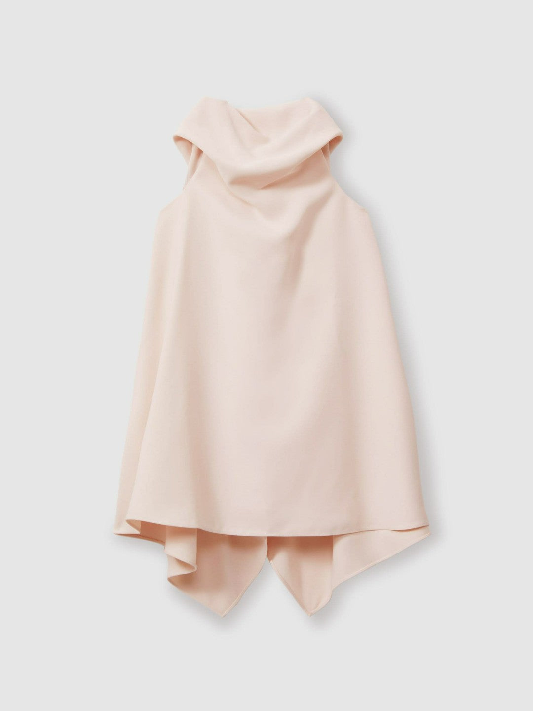 13-14 yrs High-Neck Drape Back Dress in Pink Children & Baby | Reiss