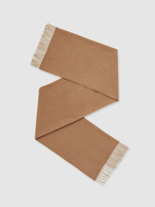 Wool-Cashmere Scarf in Biscuit Women | Reiss