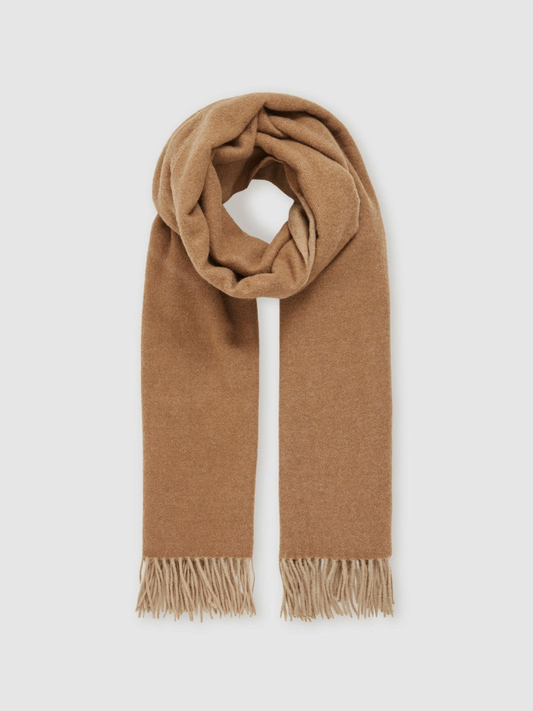 Wool-Cashmere Scarf in Biscuit Women | Reiss