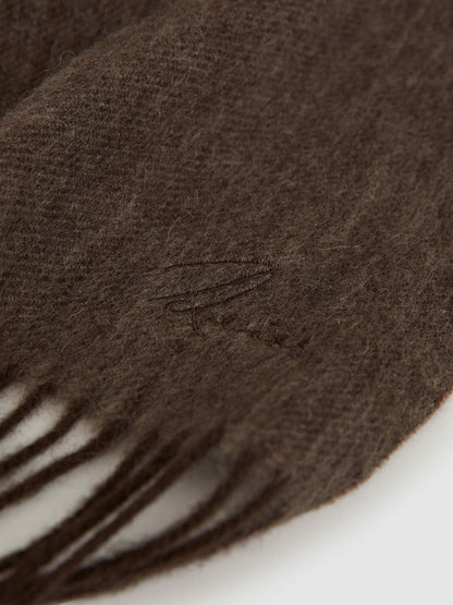 Wool-Cashmere Scarf in Chocolate Women | Reiss