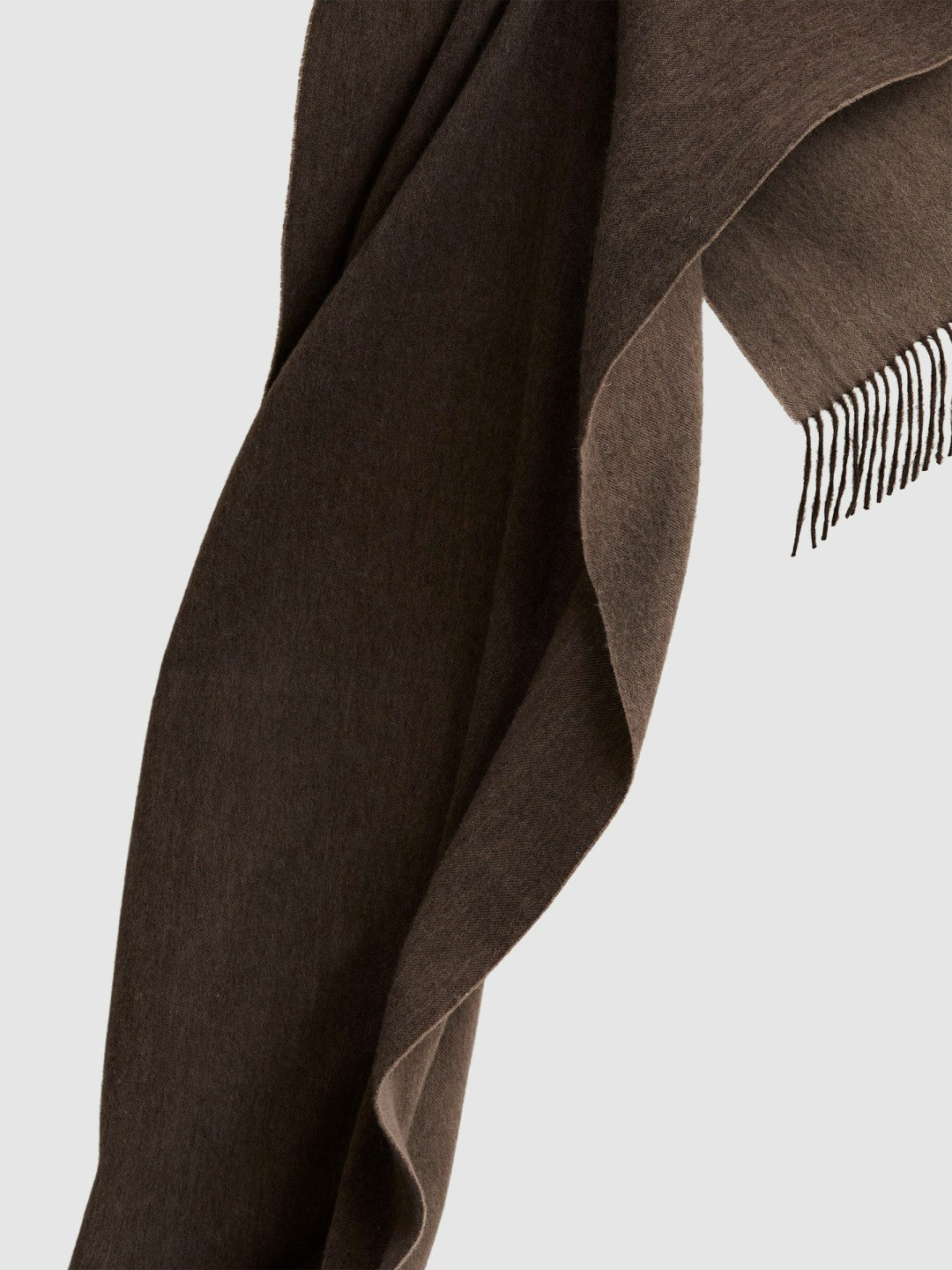 Wool-Cashmere Scarf in Chocolate Women | Reiss