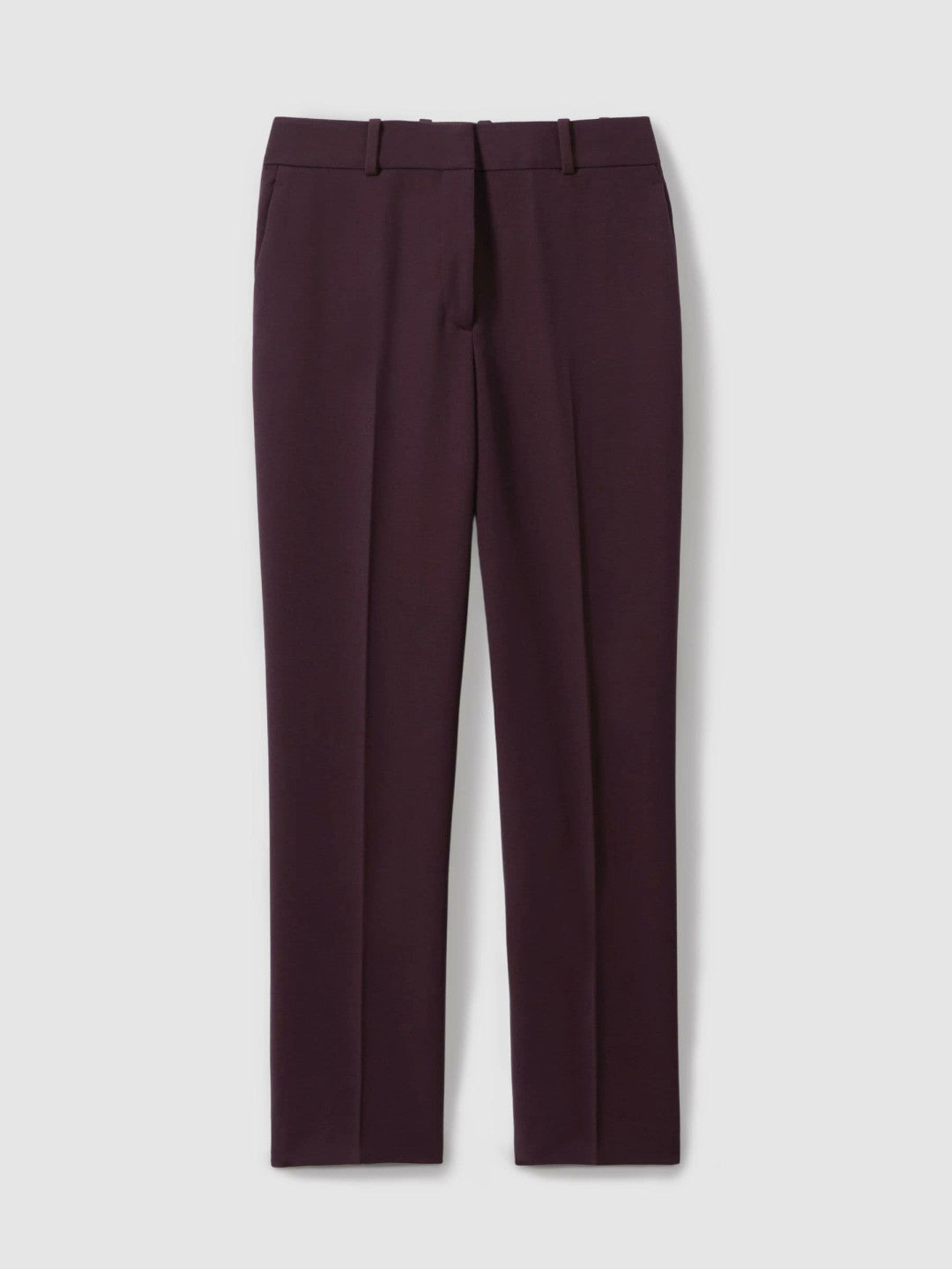 Petite Slim Fit Suit Trousers in Berry Women | Reiss
