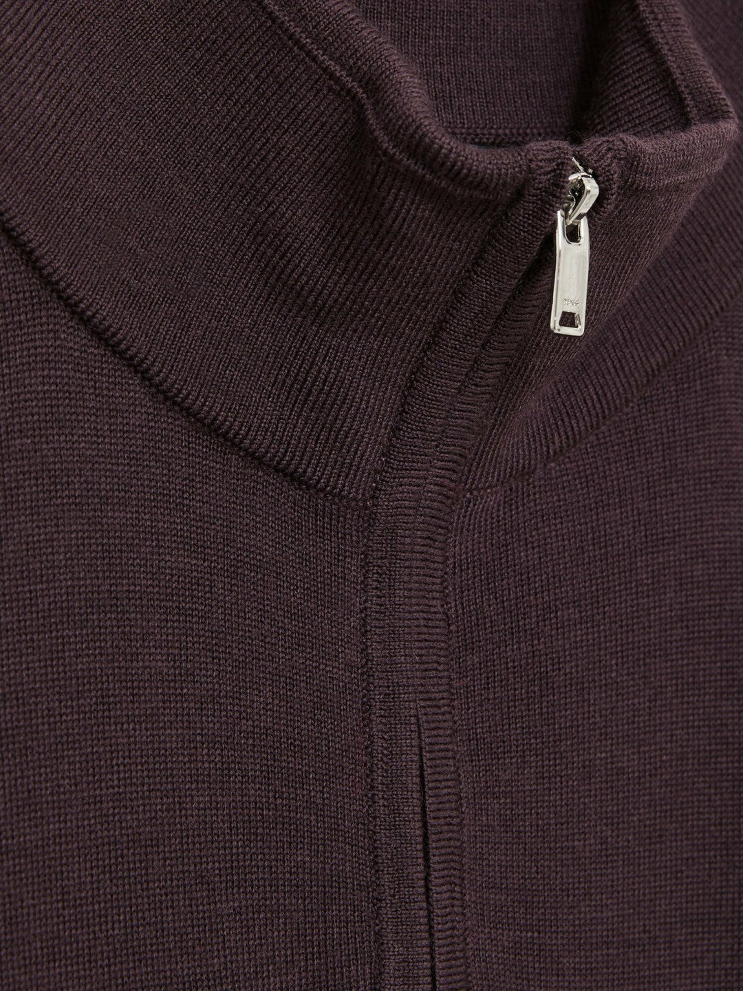 Merino Wool Half-Zip Jumper in Dark Bordeaux Men | Reiss