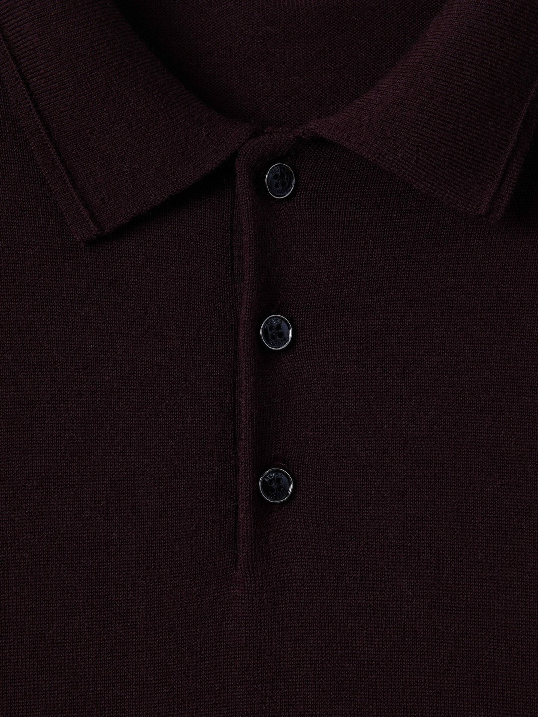 Merino Wool Polo Shirt in Dark Bordeaux Men | Reiss