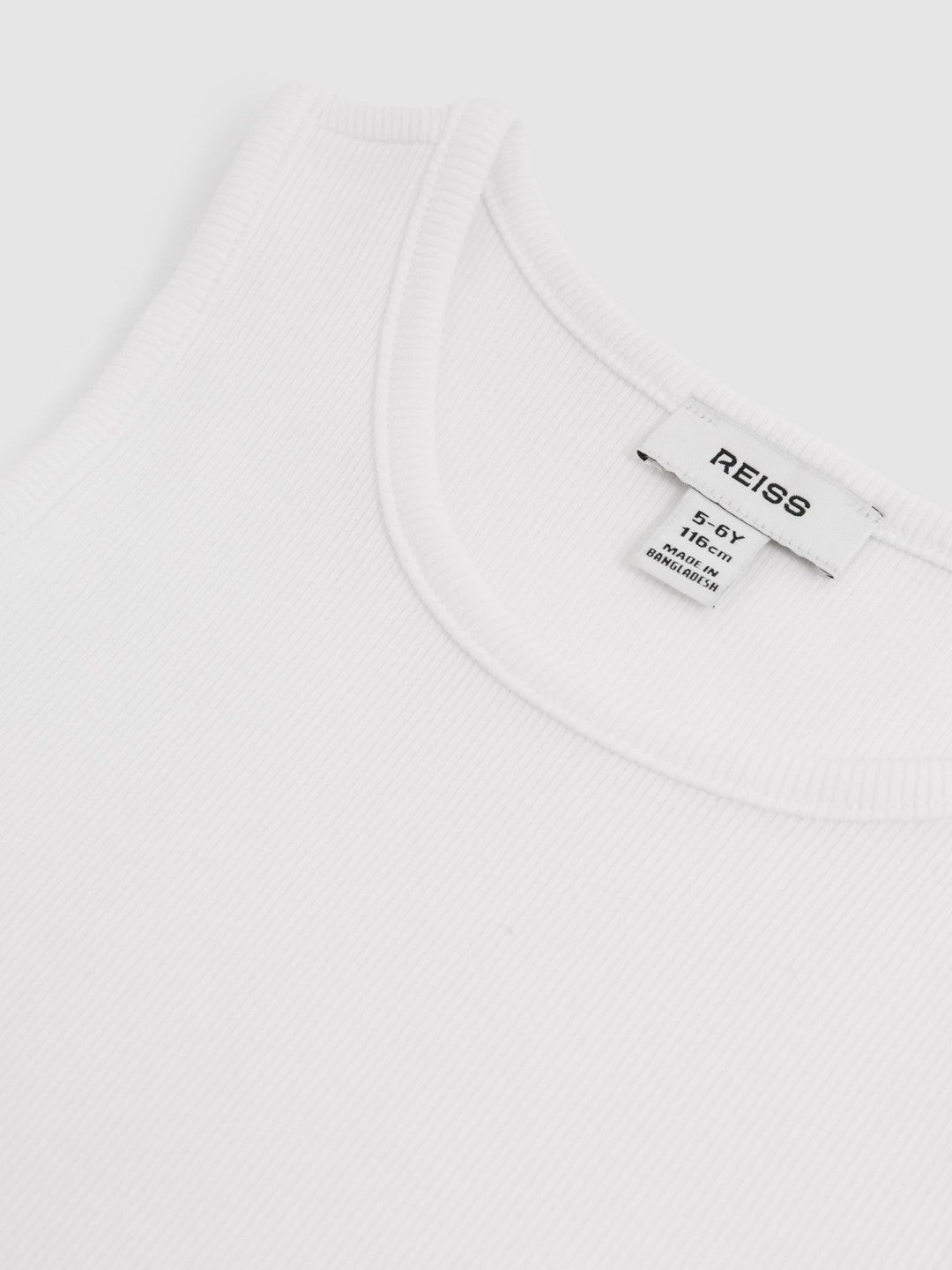 9-13 yrs Cotton Stretch Ribbed Vest 3 Pack in White Children & Baby | Reiss
