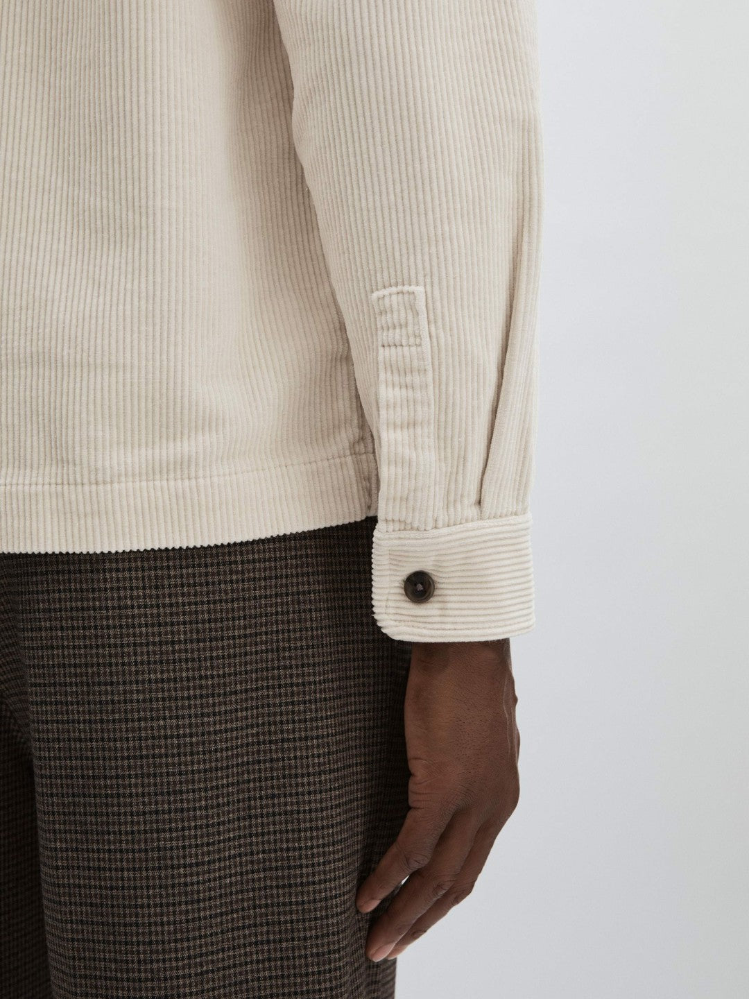 Les Deux Cotton Corduroy Overshirt in Ivory Men | Reiss