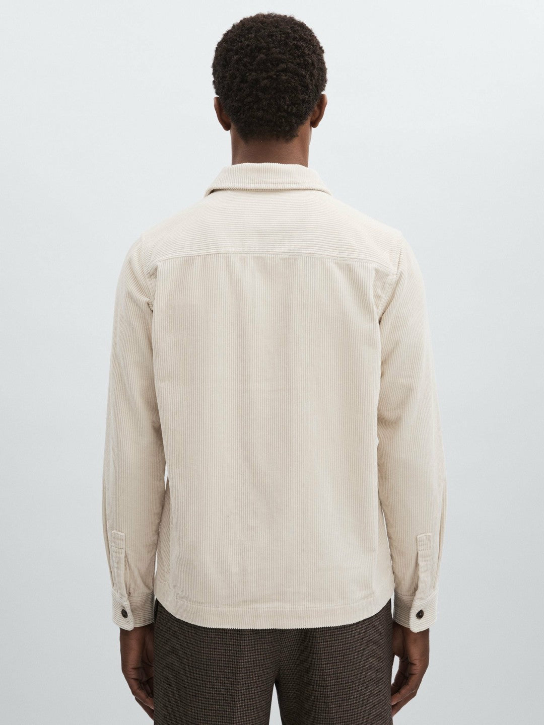 Les Deux Cotton Corduroy Overshirt in Ivory Men | Reiss