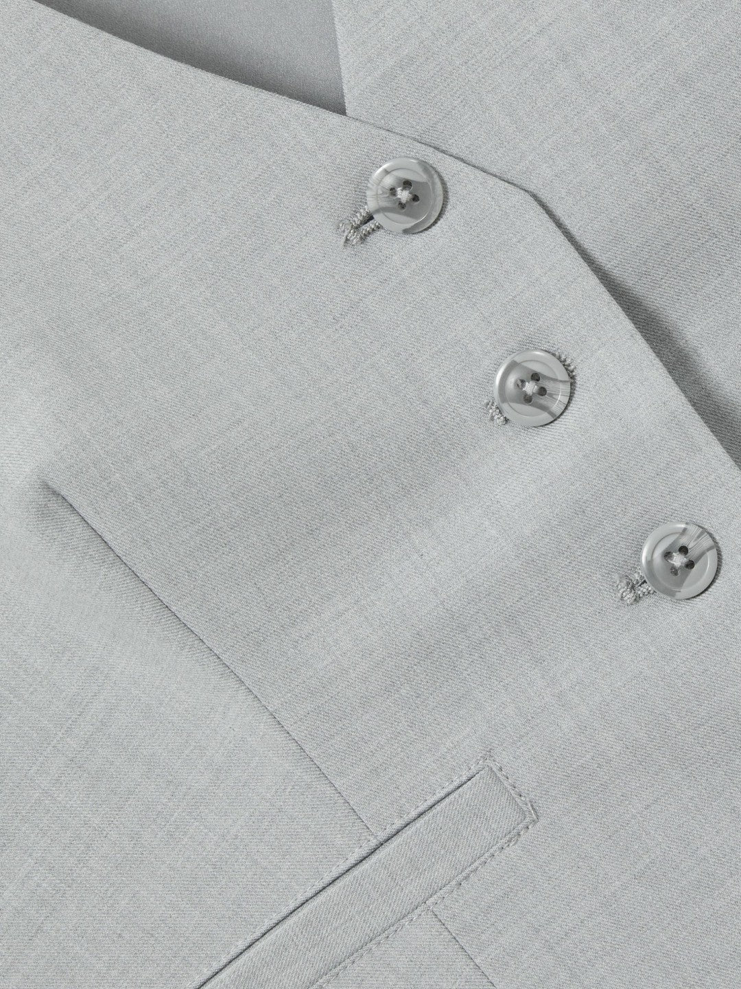 Good American Sharkskin Suit Waistcoat in Heather Grey Women | Reiss