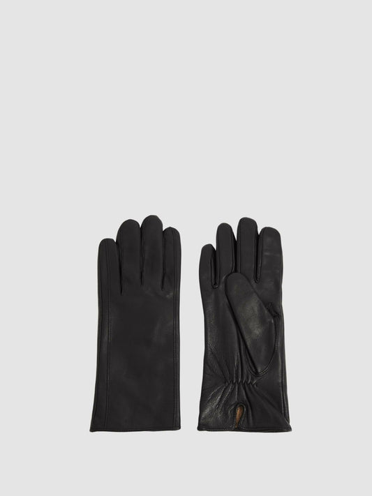 Leather Gloves in Black Women | Reiss
