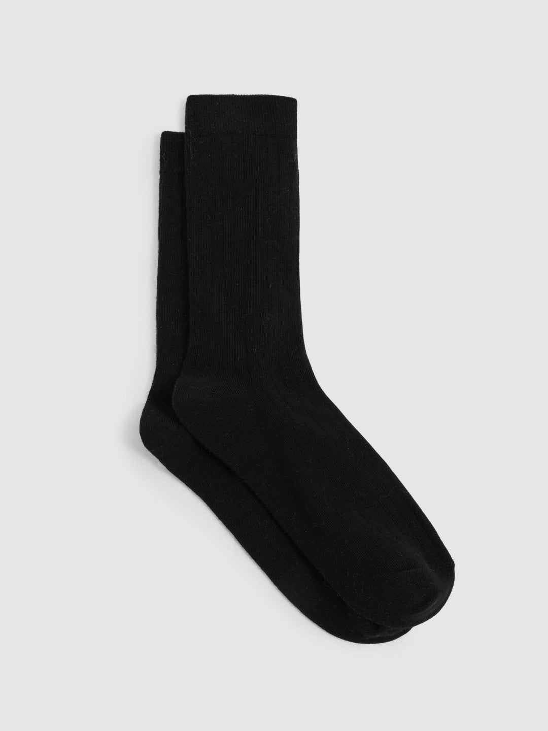 Cotton Blend Ribbed Loafer Socks in Black Women | Reiss