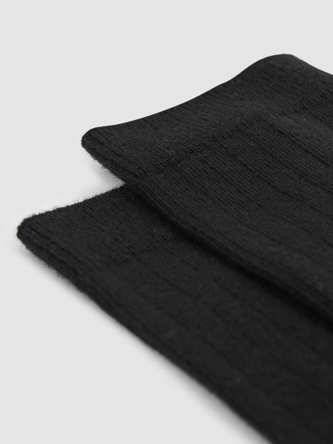 Cotton Blend Ribbed Loafer Socks in Black Women | Reiss