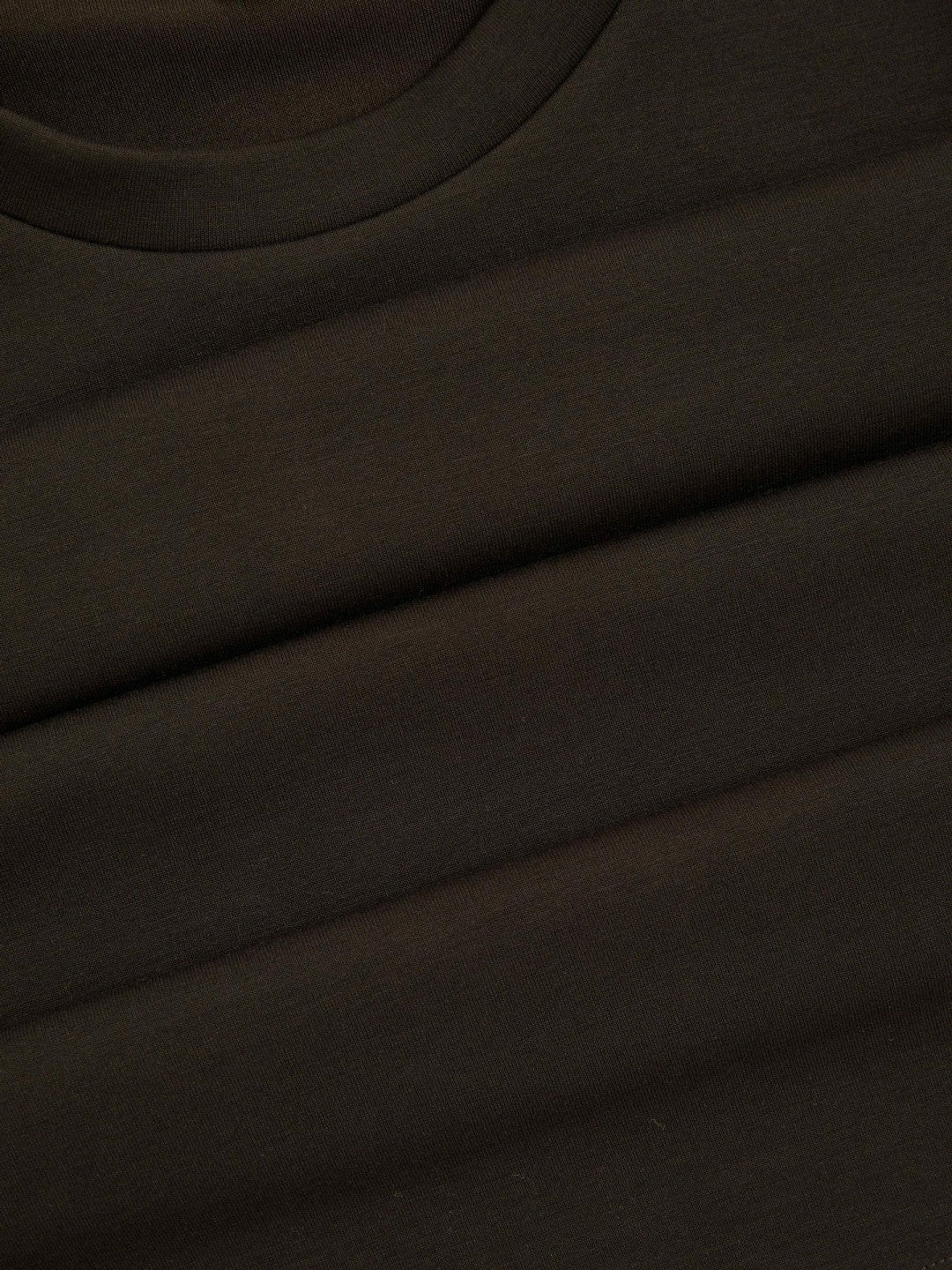 Interlock Jersey Crew Neck T-Shirt in Chocolate Brown Men | Reiss