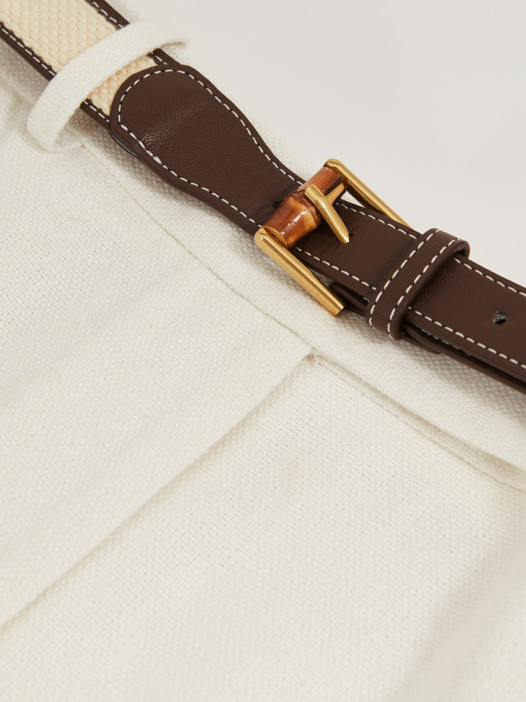 Petite Linen-Blend Bermuda Shorts in White Women | Reiss