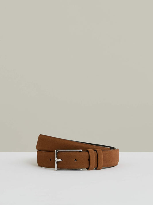 Suede Belt in Light Tan Men | Reiss