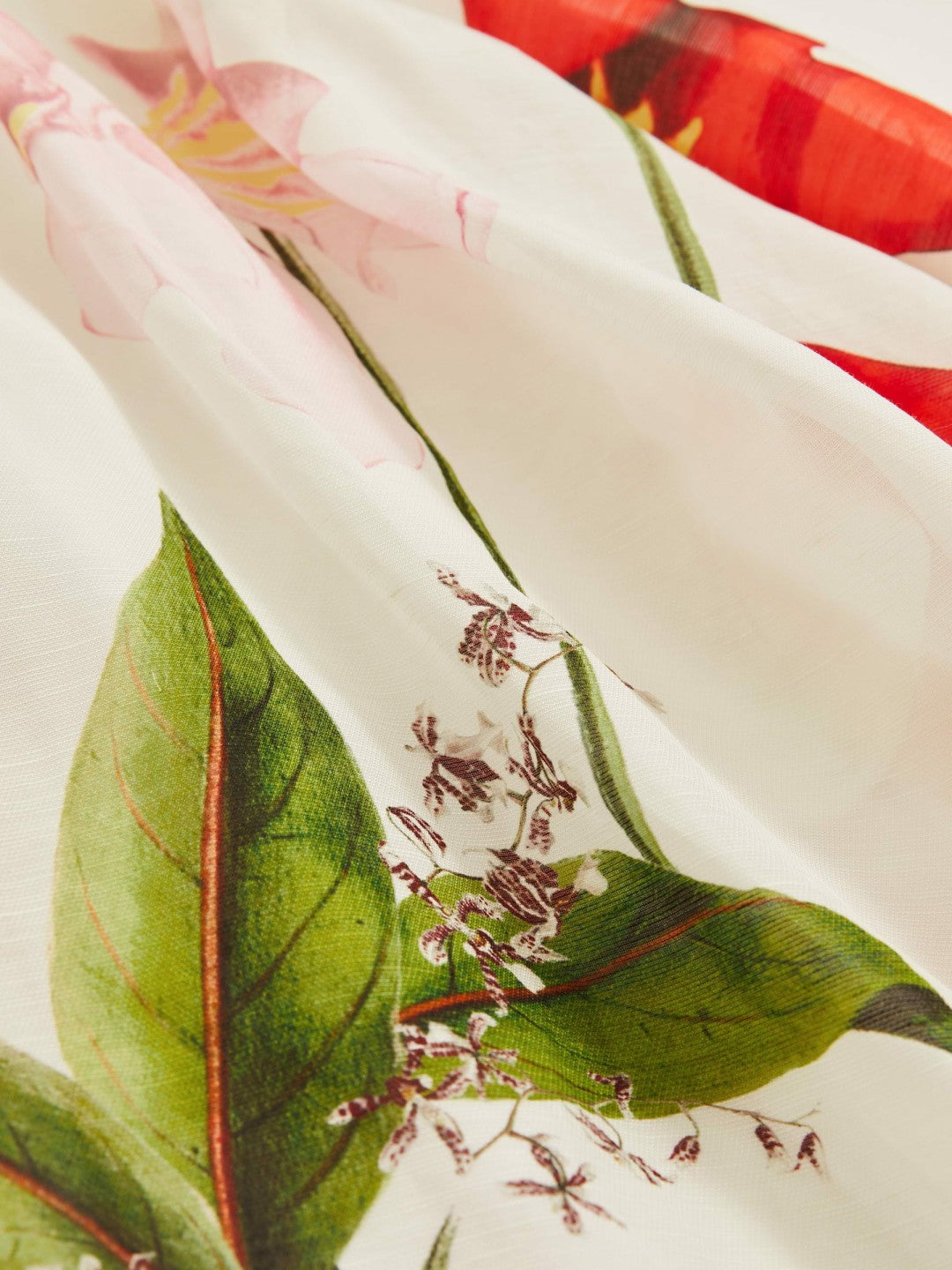 9-13 yrs  | NYBG Floral Maxi Dress With Linen in Ivory Children & Baby | Reiss