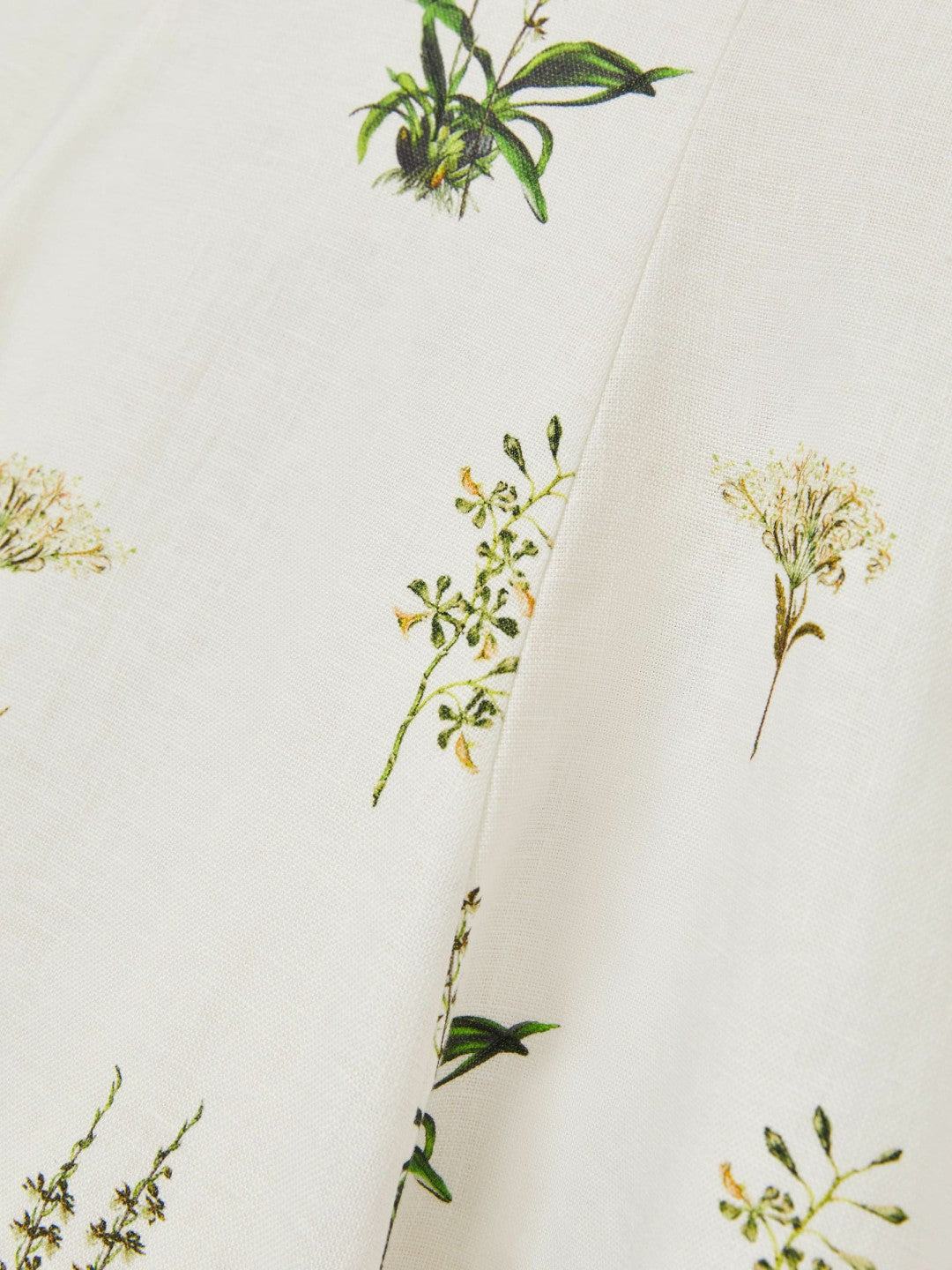13-14 yrs  | NYBG Linen Floral Flared Dress in Ivory Children & Baby | Reiss