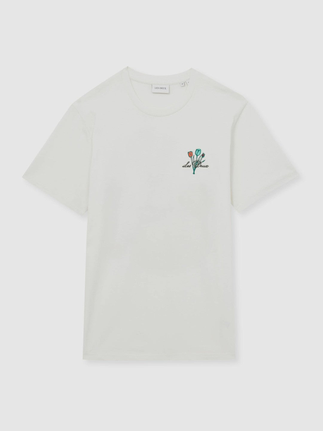 Les Deux 100% Cotton Café Print T-Shirt in Ivory Print Men | Reiss