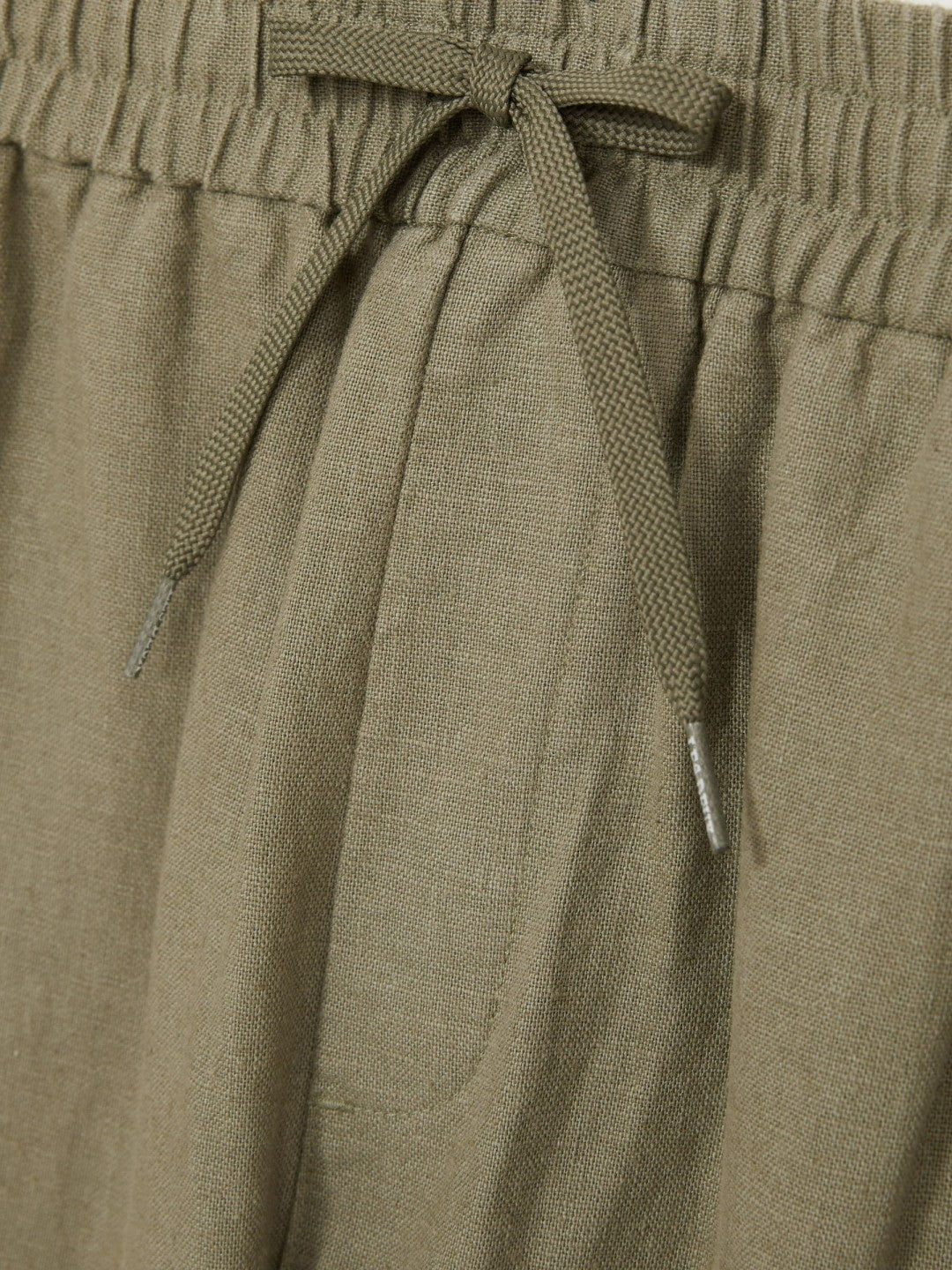 Les Deux Drawstring Trousers in Green/Ivory Men | Reiss