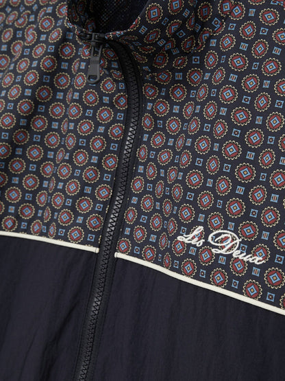 Les Deux Printed Track Jacket in Dark Navy Men | Reiss