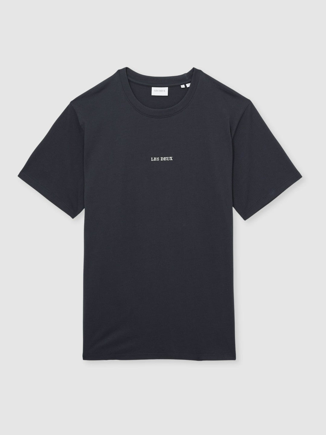 Les Deux Cotton Logo T-Shirt in Navy Blue Men | Reiss