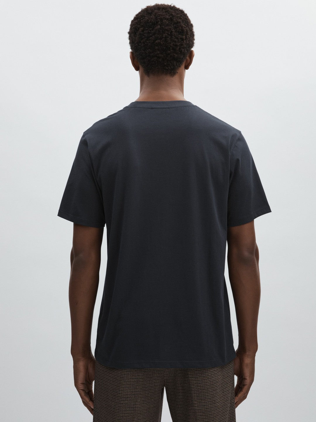 Les Deux Cotton Logo T-Shirt in Navy Blue Men | Reiss