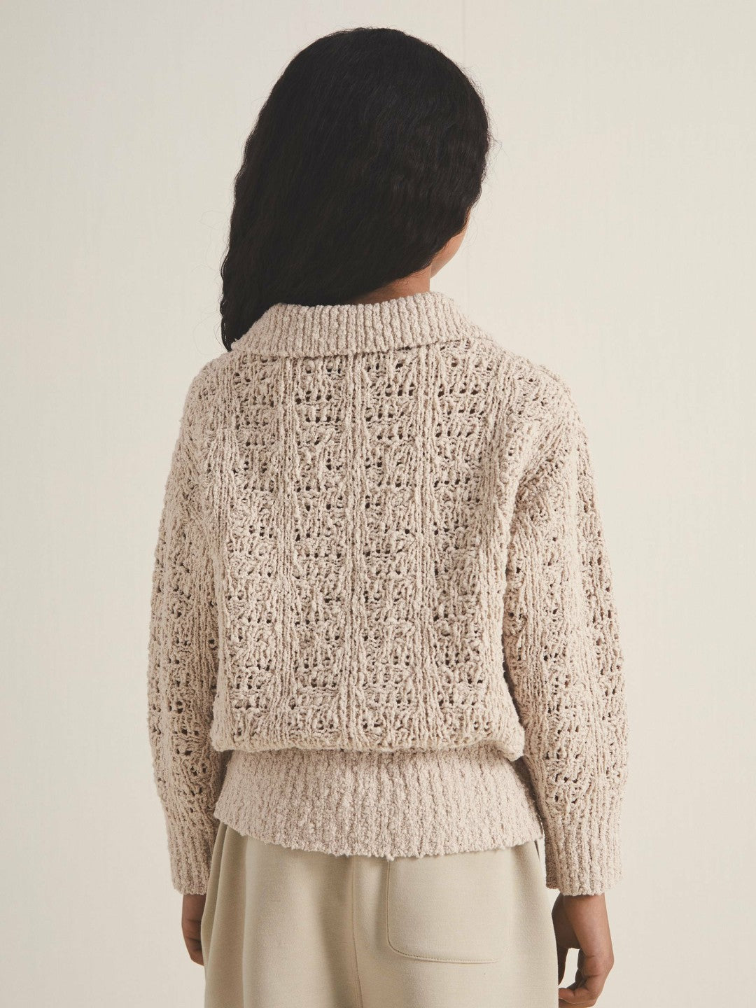 9-13 yrs  | 100 Ciels Bouclé Jumper in Neutral Children & Baby | Reiss