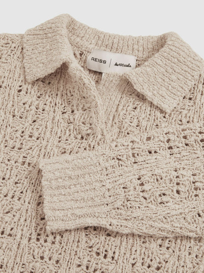 9-13 yrs  | 100 Ciels Bouclé Jumper in Neutral Children & Baby | Reiss