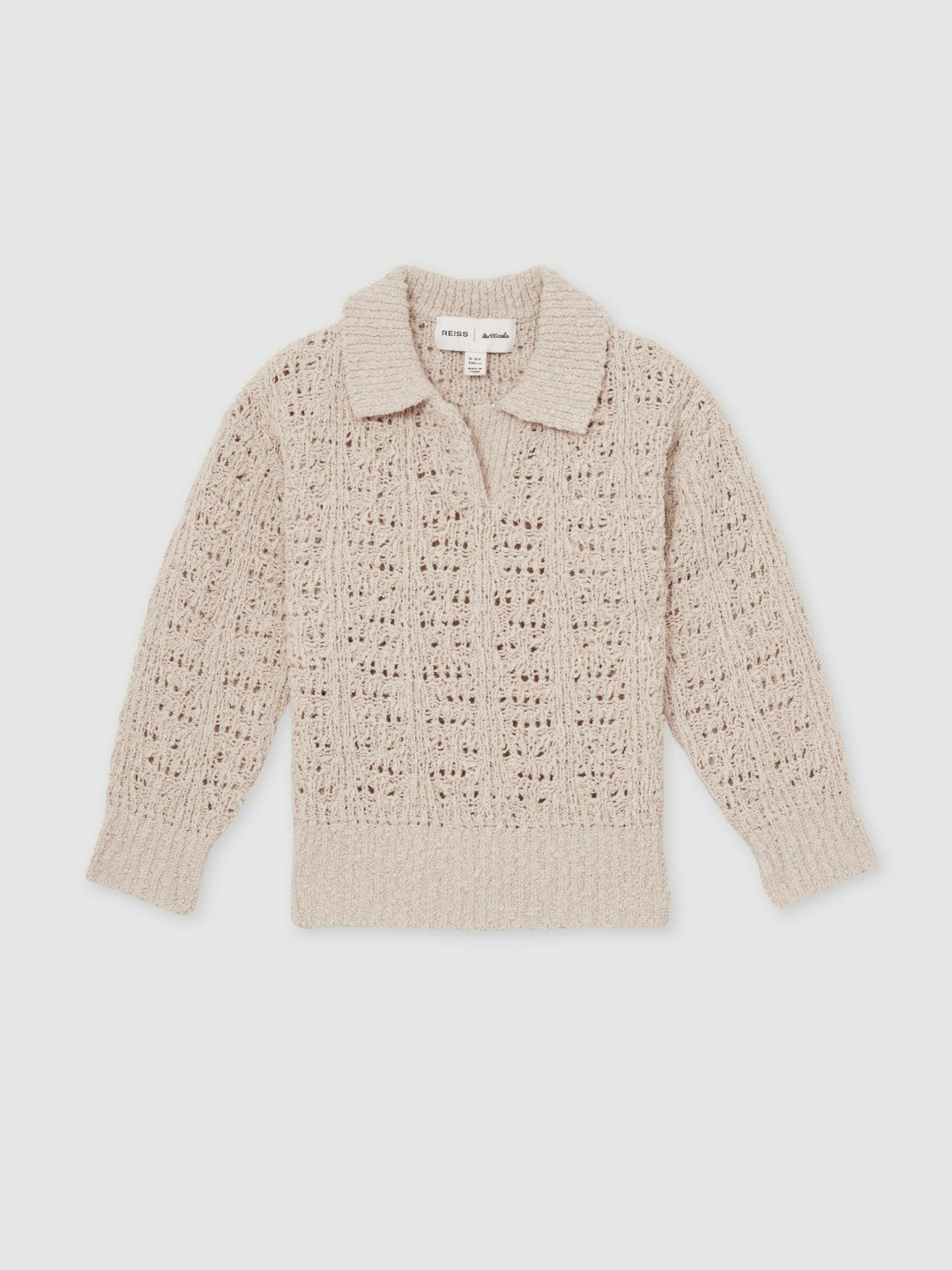 13-14 yrs  | 100 Ciels Bouclé Jumper in Neutral Children & Baby | Reiss