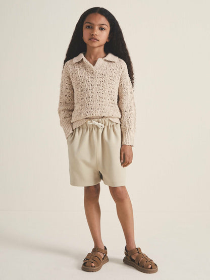 13-14 yrs  | 100 Ciels Bouclé Jumper in Neutral Children & Baby | Reiss